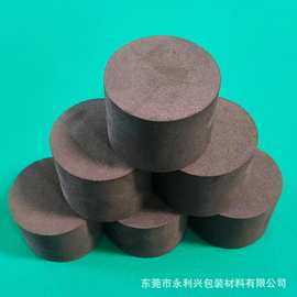 黑色eva泡棉圆棒耐磨减震压纹格EVA海绵垫定制防火阻燃卡槽泡沫板