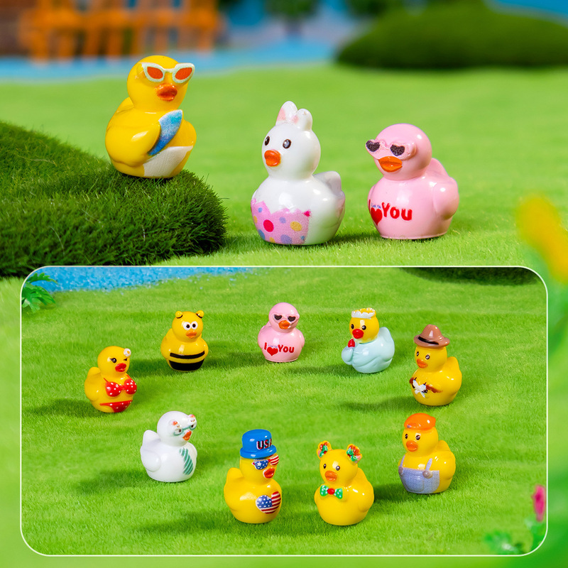 Cross-Border Hot-Selling Creative Little Yellow Duck Cute DIY Resin Crafts Small Accessories Decorative Desktop Car Ornaments Cross-Border Hot-Selling Creative Little Yellow Duck Cute DIY Resin Crafts Small Accessories Decorative Desktop Car Ornaments