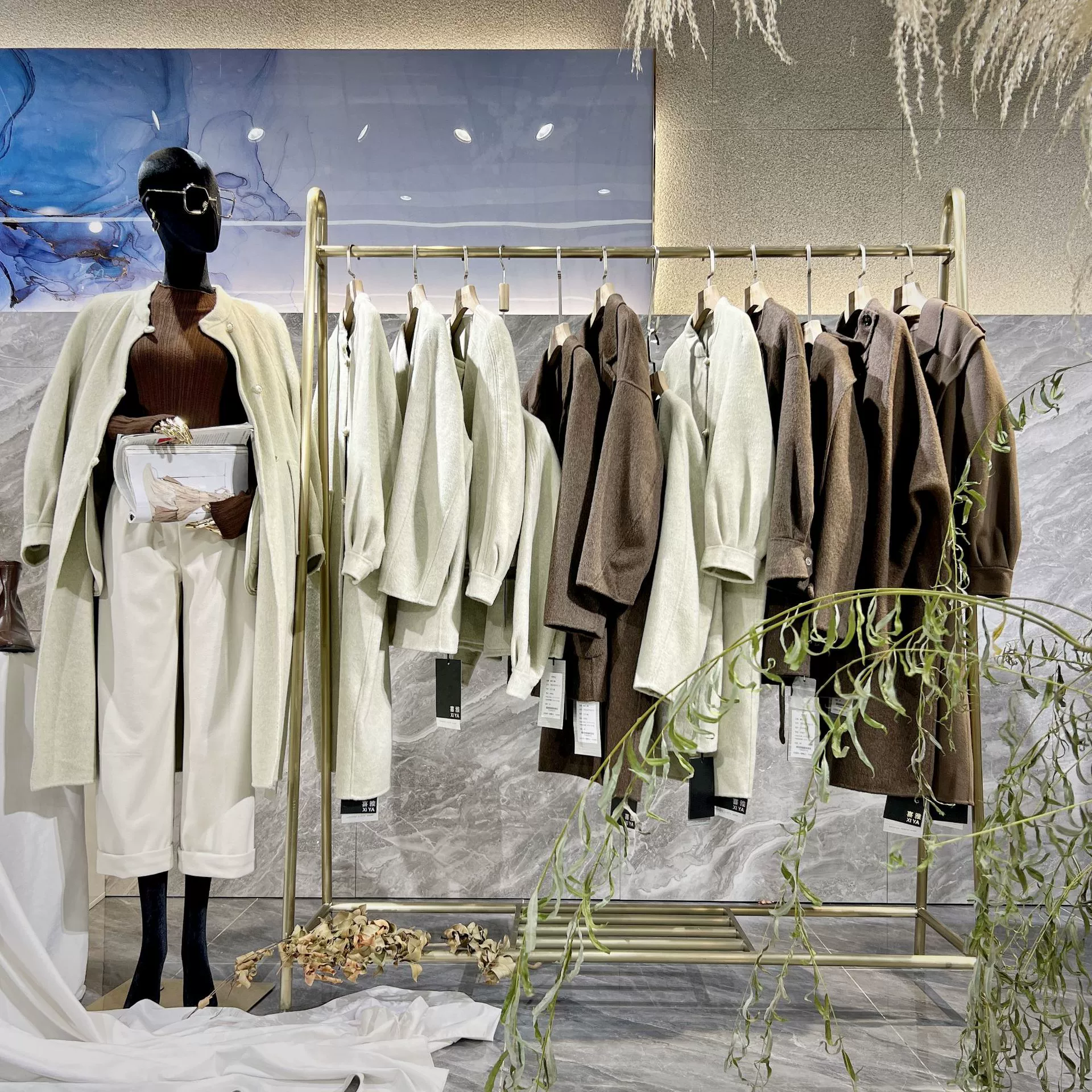 Зимние двухсторонние кашемировые пальто для женских хвостов