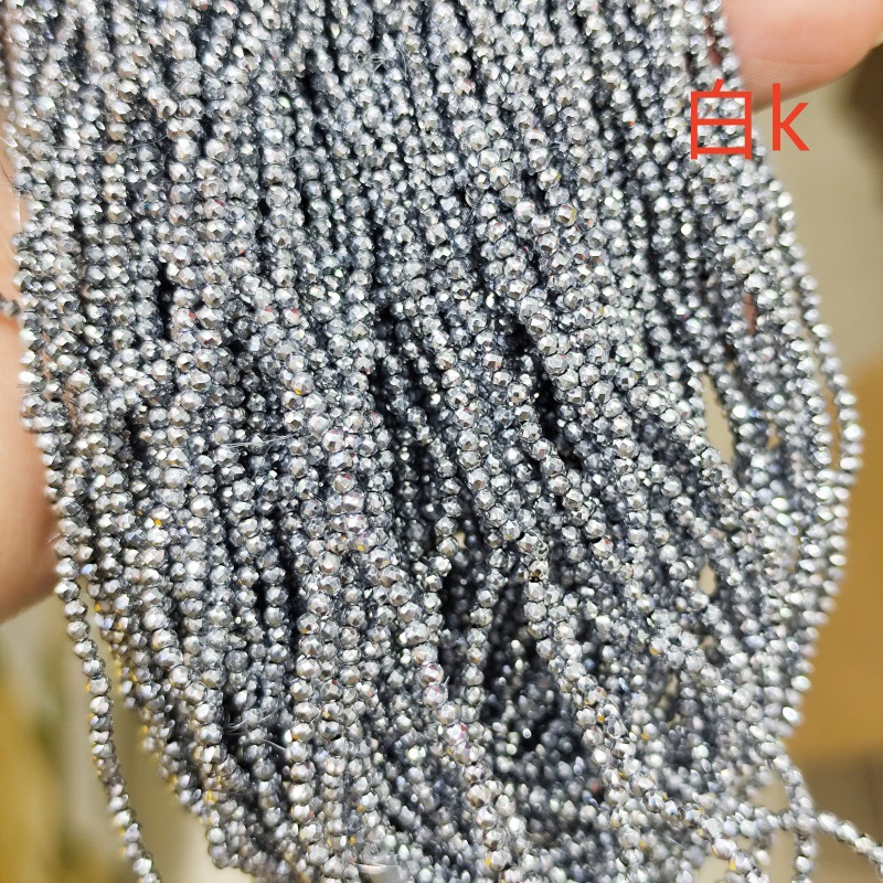 Hilo de algodón aguja súper pequeña Perla de cristal encadenada cuentas vidriadas DIY accesorios de ropa hechos a mano pulsera collar cuentas dispersas accesorios