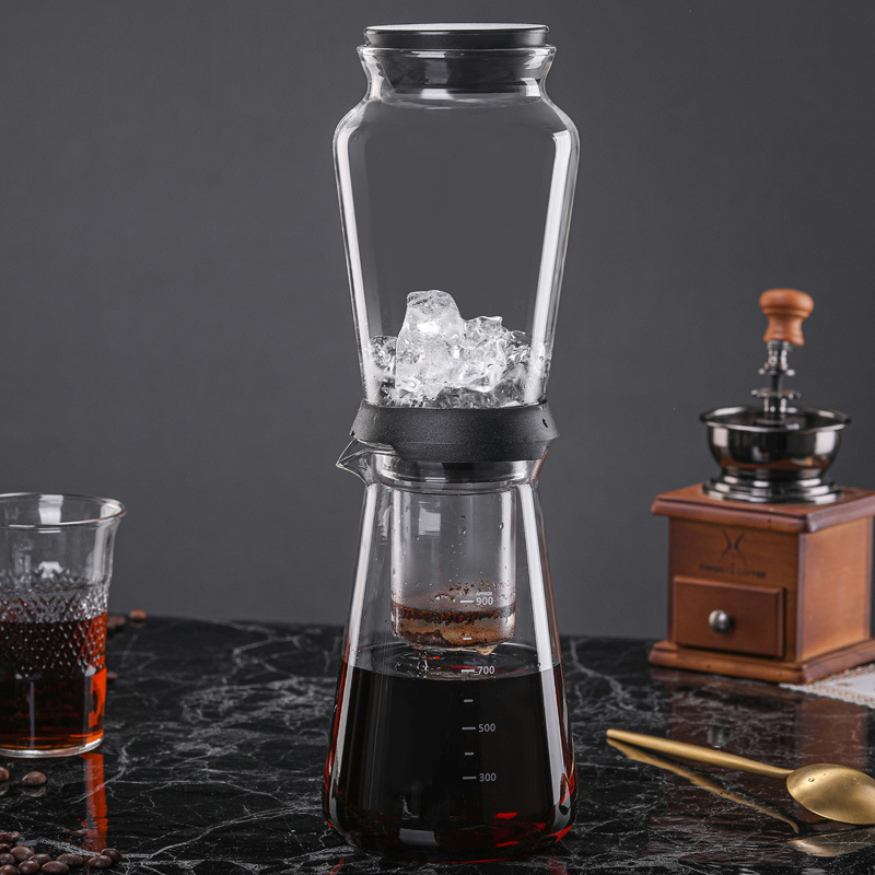 Factory Spot Supply Glass Coffee Ice Drop Pot Cold Extraction Pot Summer New Drip Ice Brewed Coffee Utensils