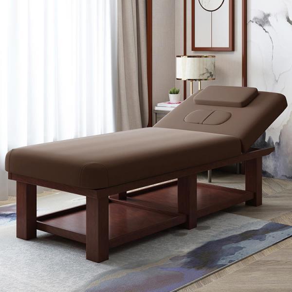 Fábrica directa cama de belleza de madera sólida sala de belleza multifuncional con agujeros de moxibustión cama de fisioterapia cama de masaje de belleza cama de masaje image 24