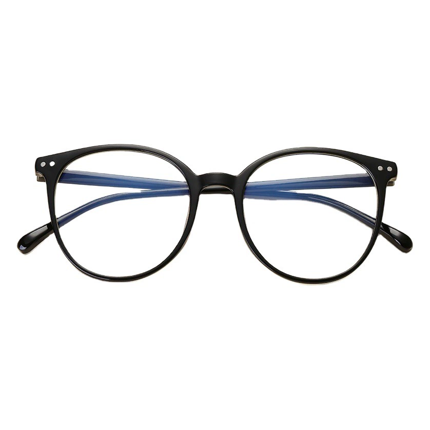 Новые Модные мужские и женские студенты для близорукости оправа рамка круг литературный ретро плоское зеркало анти-синие очки