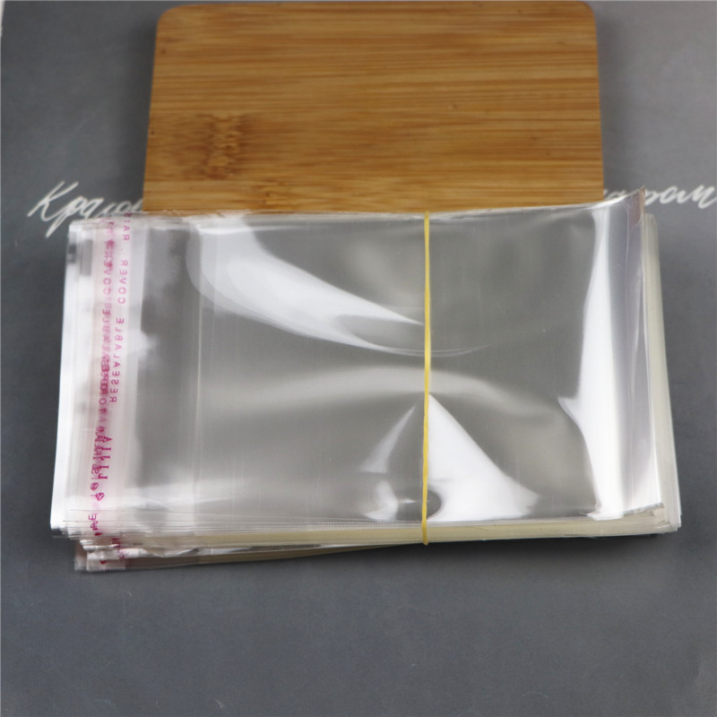 畅销多规格透明撕口袋包装袋塑料袋饰品包装材料OPP袋PE自封带