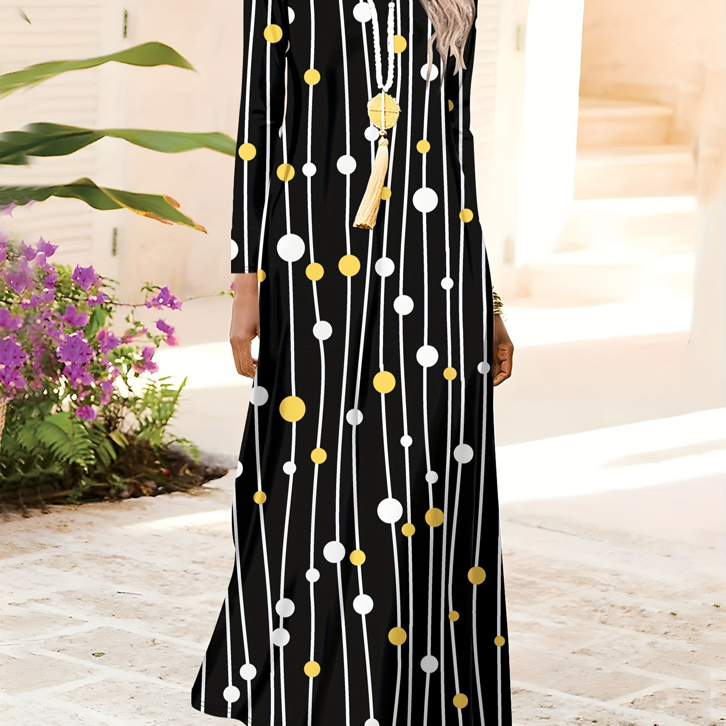 Women's Butterfly Pattern 3D Digital Bohemian Style Printed Party Elegant Long Dress 2025 Cross-Border_ecoleips.com