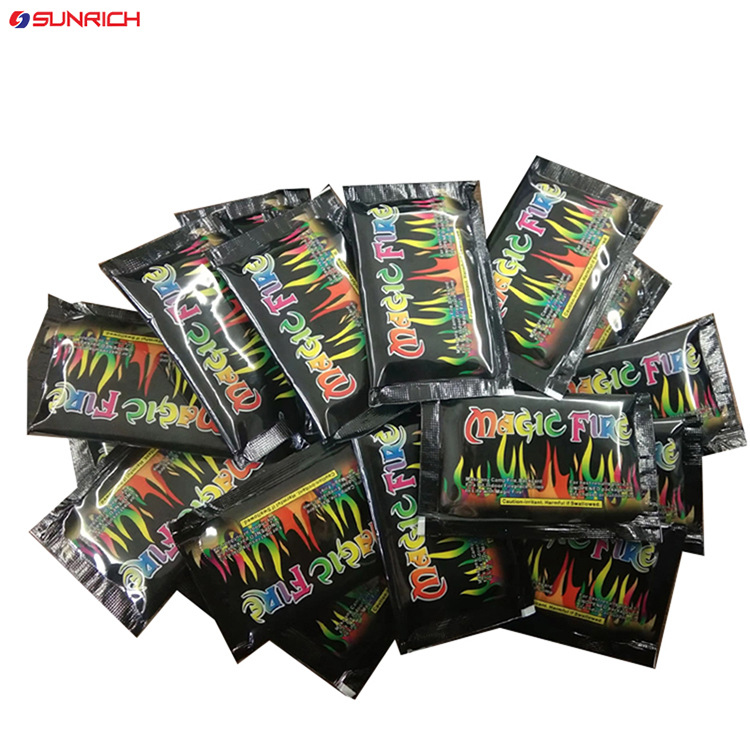 Magia llama rosa color polvo colorido llama cambio de color polvo fiesta festival chimenea suministros magia al aire libre fogata fábrica