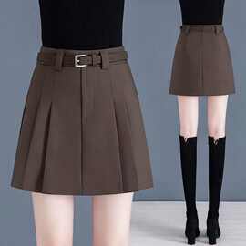 2025春夏季高腰a字百褶半身裙新款高腰气质百搭显瘦气质时尚短裙