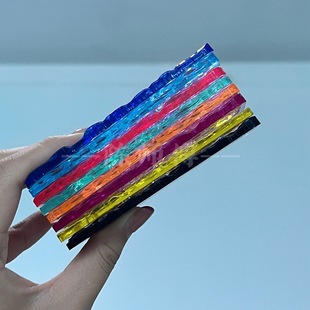 Colorful Transparent Acrylic Stone Pattern Board Box Plexiglass Stripesd Water Ripple Screen Partition Decoration Processing