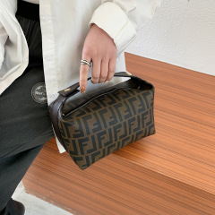卸売新しいレトロプリント化粧品バッグシンプルな旅行軽量収納袋大容量スキンケア飛沫防止トイレタリーバッグ
