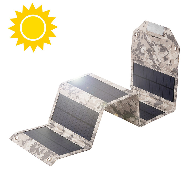 12W solar folding bag outdoor mobile phone portable solar charger 12W 5V single USB output charging plate