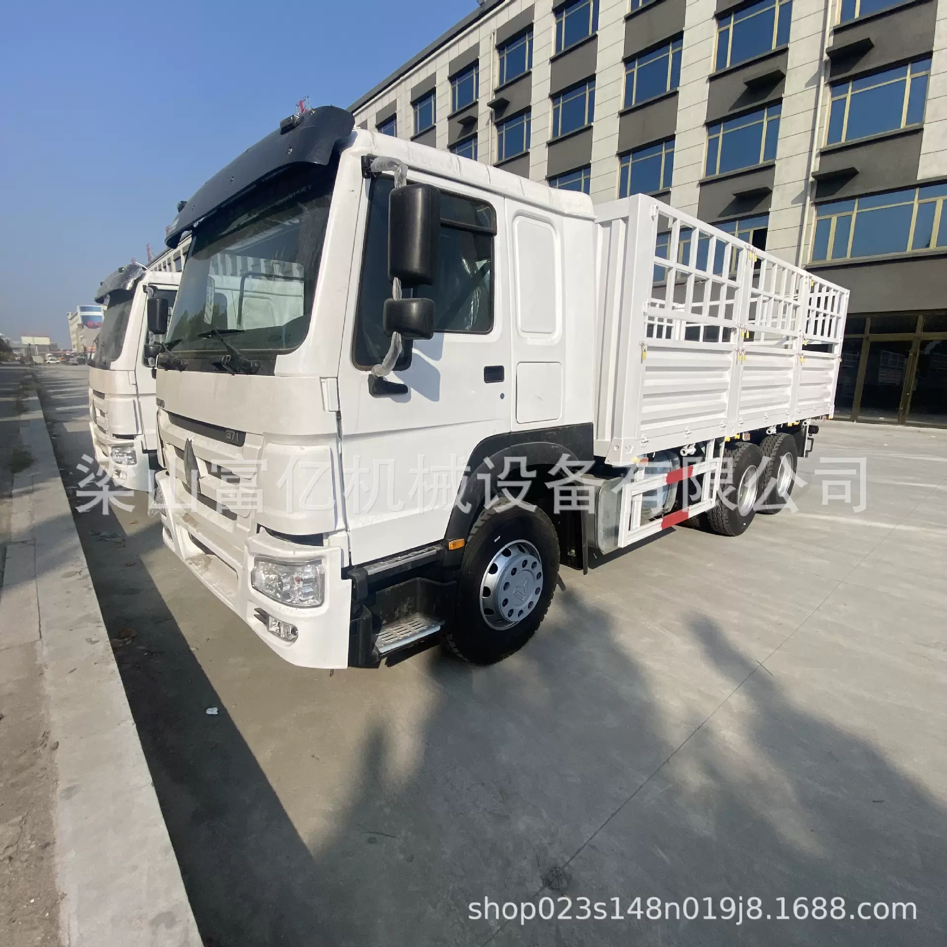 出口非洲371马力豪沃载货车 二手栏板自卸货车工程运输货车高栏