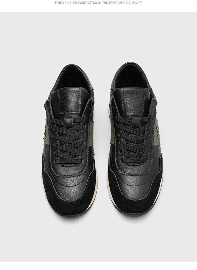 Chaussures de sport décontractées Forrest Gump 2026 pour hommes, semelles épaisses antidérapantes, noires, tendance et polyvalentes._voghion.com