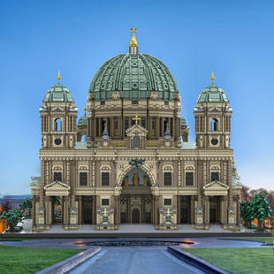 Moc-169060 Berlin Cathedral Modular Building with 29 Modules 71407 Parts