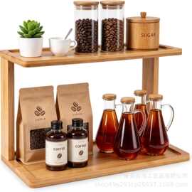 桌面置物架杯子收纳架家用餐桌台面多层杯架工位茶具摆放展示架子
