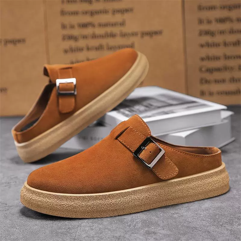 Мужские повседневные модные босоножки Birkenstock на половинной подошве, без каблука, с удобной посадкой, молодежные кроссовки в стиле ленивого шика, лето 2025 года