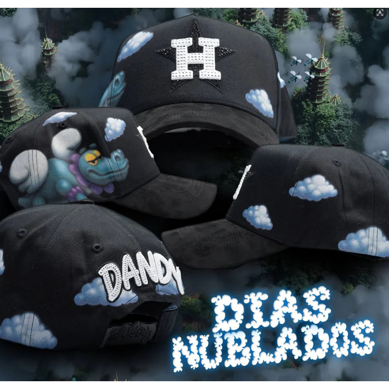 Tendencia transfronteriza hip hop Dandy Dandy sombrero con letras de diamante sombrero de pato doblado a lo largo del sombrero de béisbol image 211