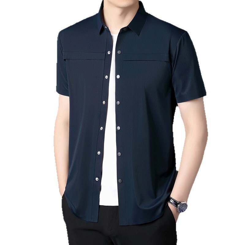 New Style Men's Clothing for Middle-Aged and Elderly, Dad's Style, Loose Fit, Summer Short-Sleeve 2026 Summer Shirt, Father's Day Shirt New Style Men's Clothing for Middle-Aged and Elderly, Dad's Style, Loose Fit, Summer Short-Sleeve 2026 Summer Shirt, Father's Day Shirt