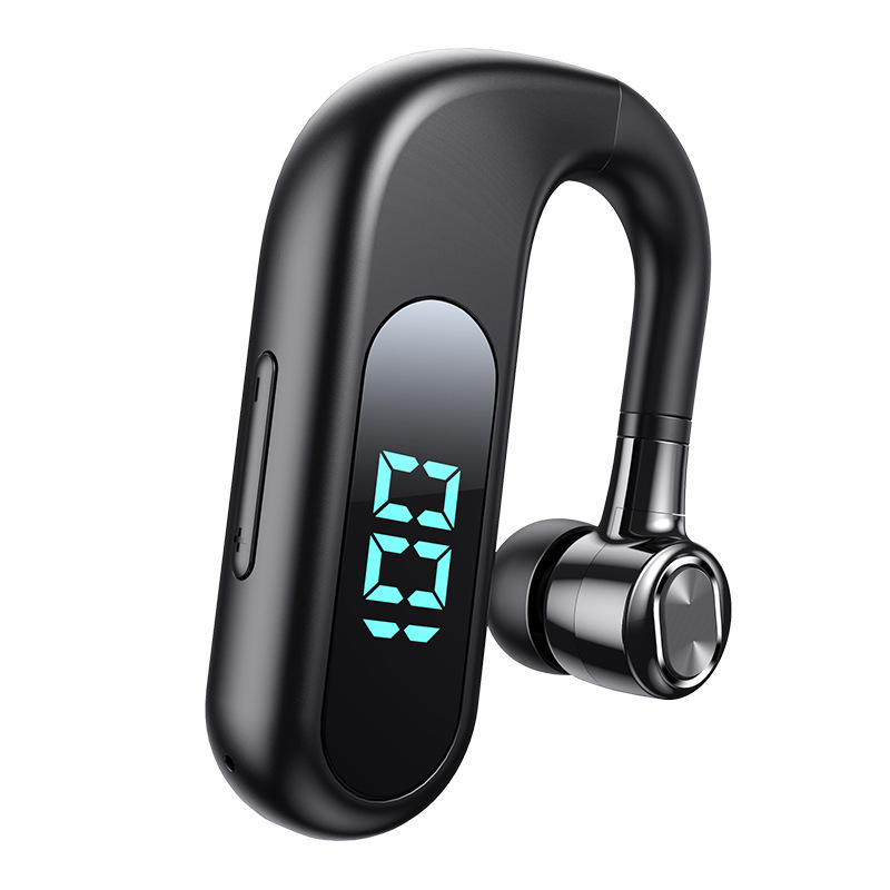 New V13 Bluetooth Headset New with Charging Bin True Stereo Ear-Hanging Business with Display Standby Long