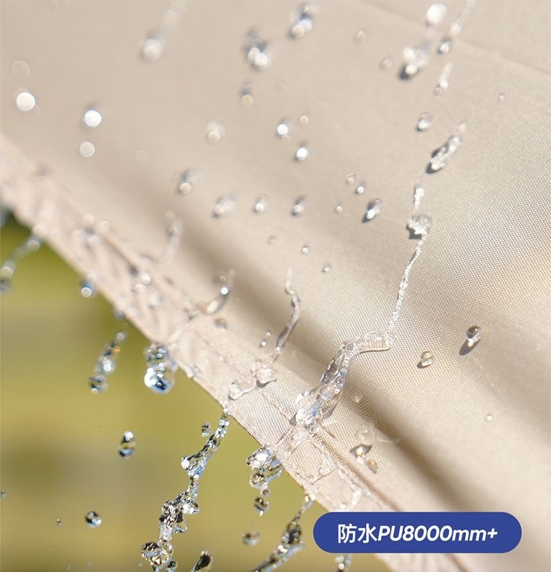 Thickened Outdoor Vinyl Canopy, Rainproof and Sunproof, Octagonal Butterfly-Shaped Sunshade for Camping