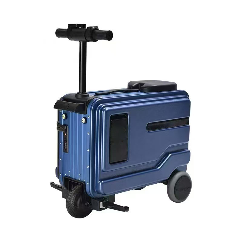 Electric three-wheel suitcase for cycling