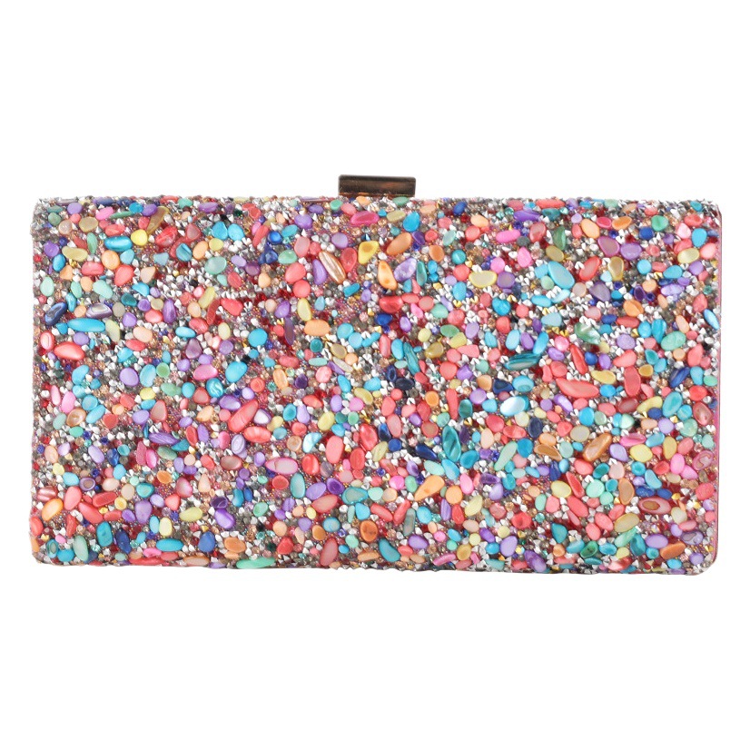 Nuevo concha de diamantes bolso de noche bolso de las mujeres del diamante de alto grado de banquete bolso de embrague bolsa de ventas directas de fábrica