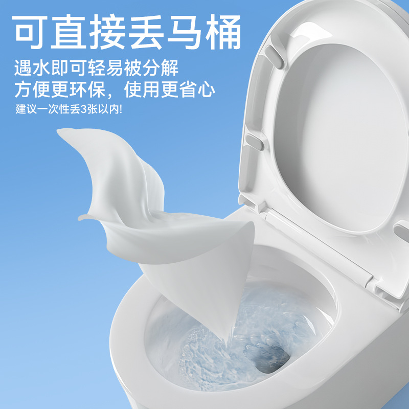 Papel higiénico húmedo Toallitas húmedas para inodoro en casa
