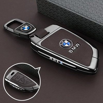 X1X3X5X6X7I3I5 Car Bag Buckle, Car key bag - type-a-key-brown-leather-car-logo-buckle