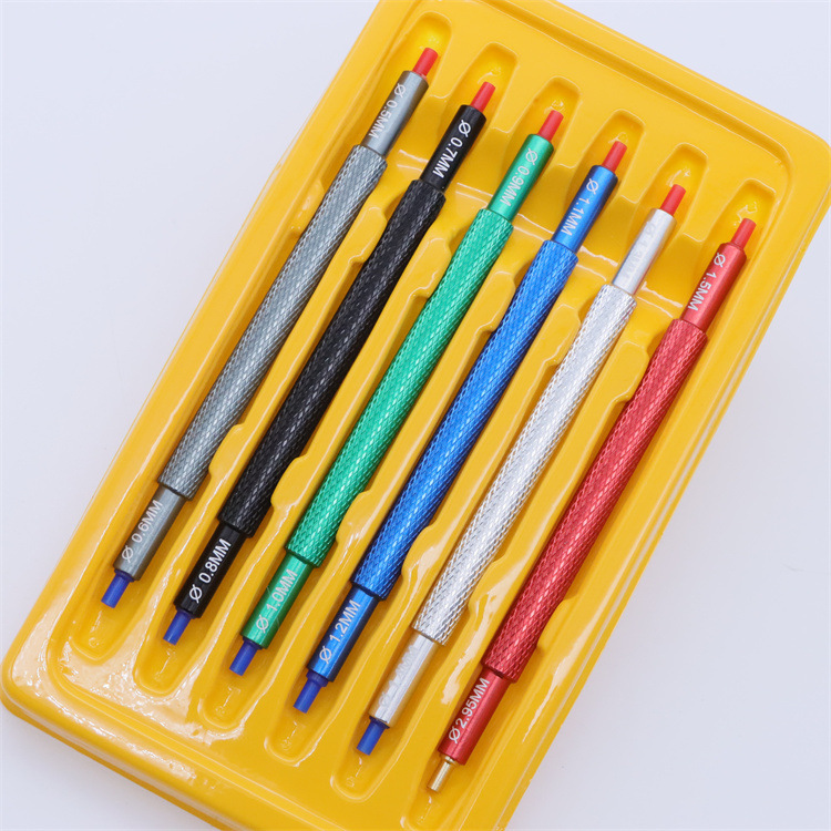 手表维修工具冲针笔 修表时分针装针器 双头安装表针笔胶头压针器