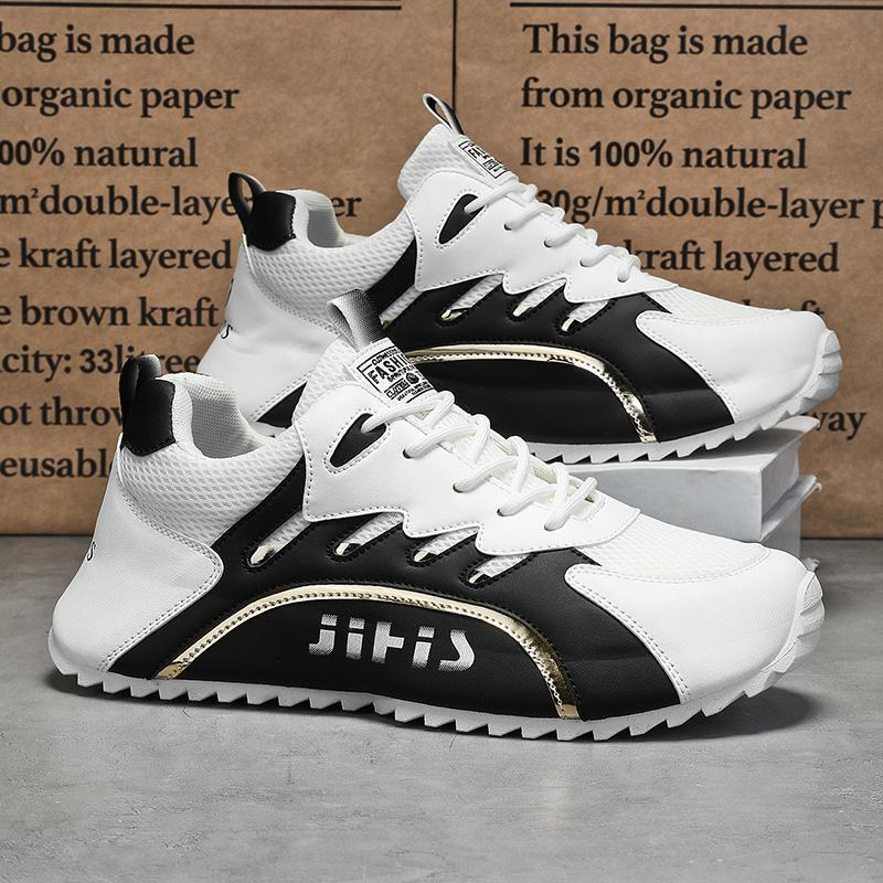 Low-Price Mesh Breathable Low-Top Men's Shoes with Raised Soles