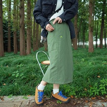 2025年冬季新款户外风夹棉半身裙女加厚保暖轻薄棉裙时尚休闲百搭