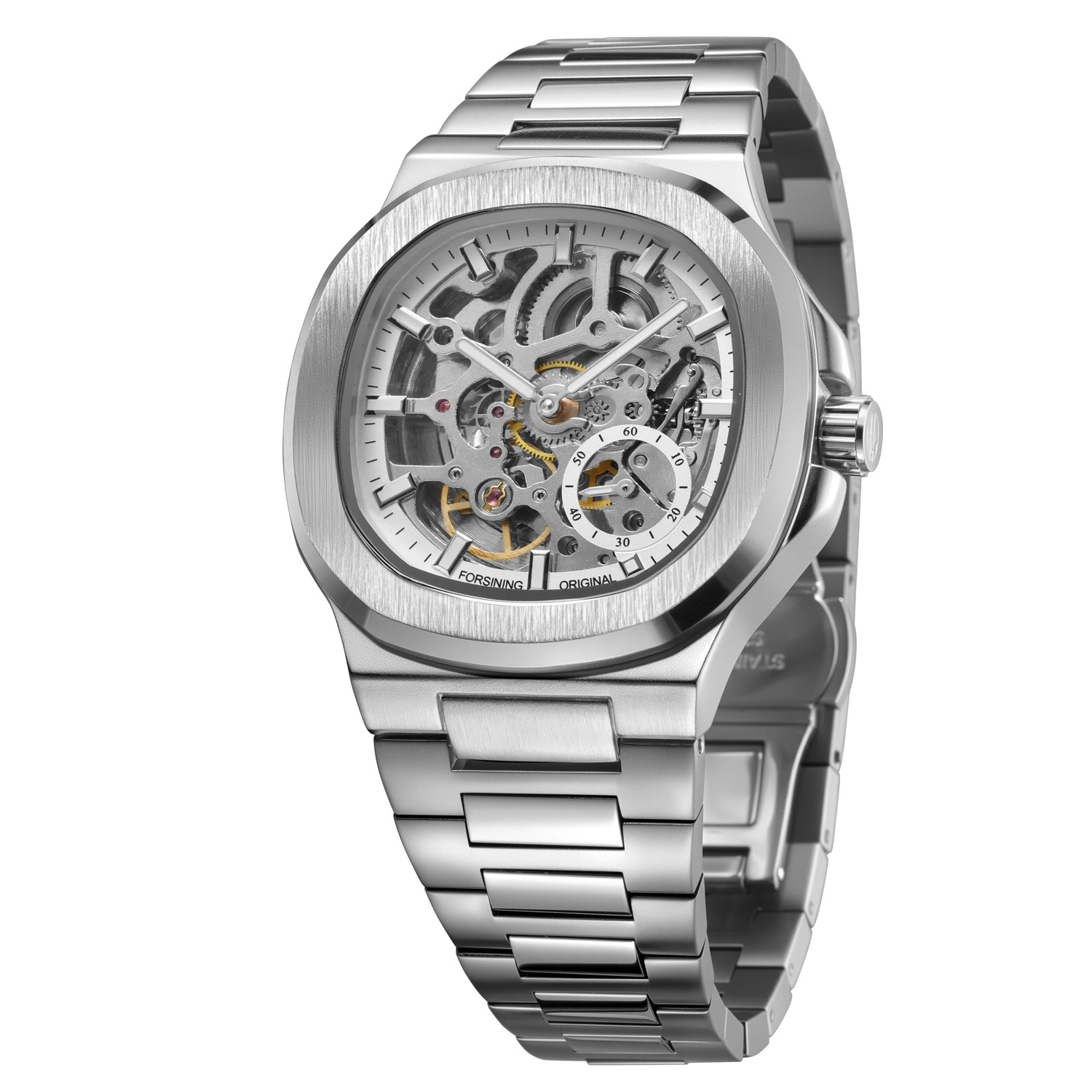New Forsining European And American Style Men's Fashion Casual Hollow Flywheel Automatic Mechanical Watch_voghion.com