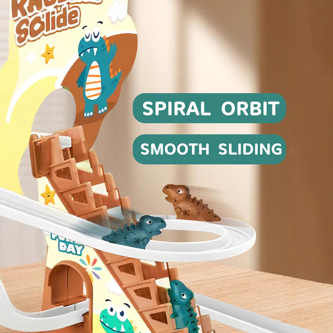 Dinosaur, amusing constructor, electric slide railed, toy car, new collection