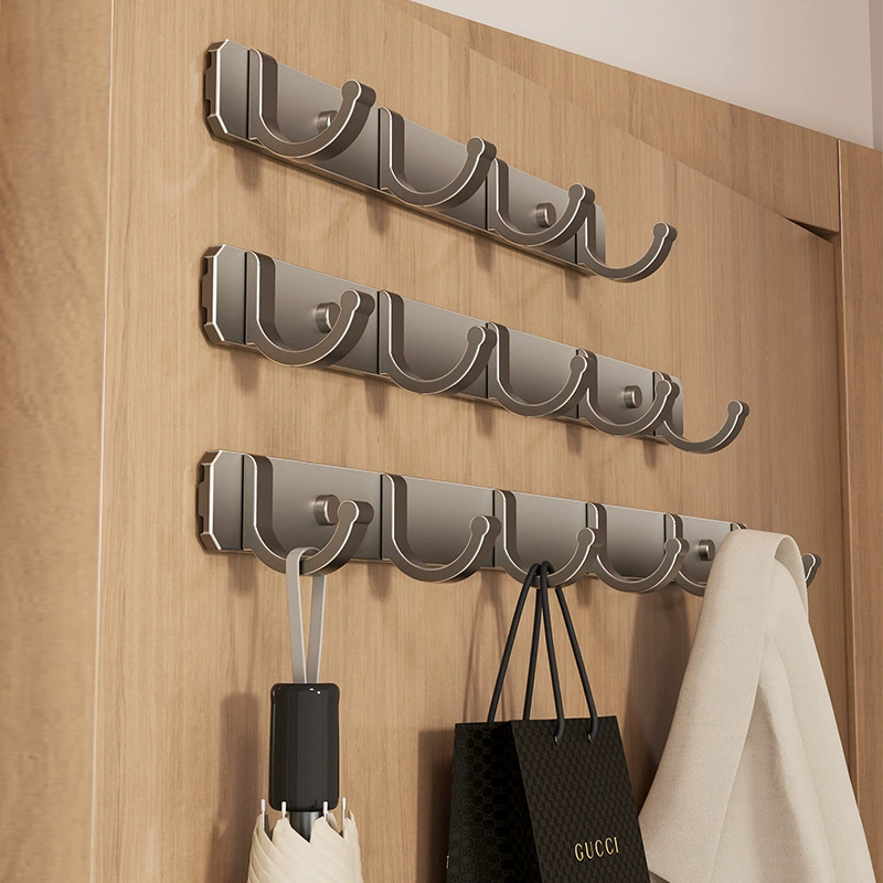 Бесплатная перфораторная ванная комната одежда крючок настенная кухня и ванная комната стены сильная клеевая крючок для ванной космической алюминиевой двери заднее крючок
