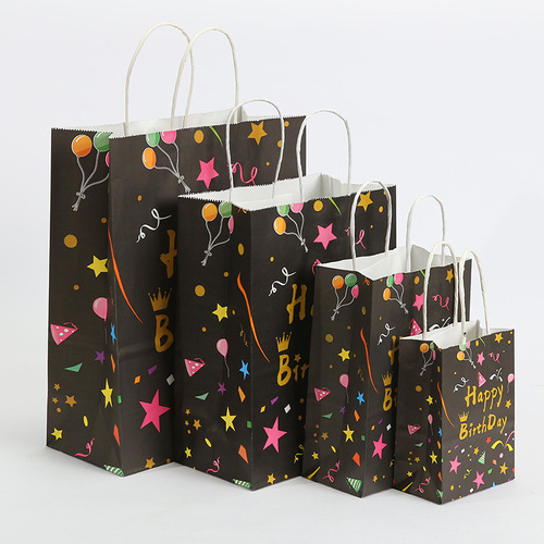 New Fashion Gift Bag, Instagram Inspired, Fresh and Cute Handbag with Cartoon Stars, Children's Birthday Gift Bag, Factory Wholesale