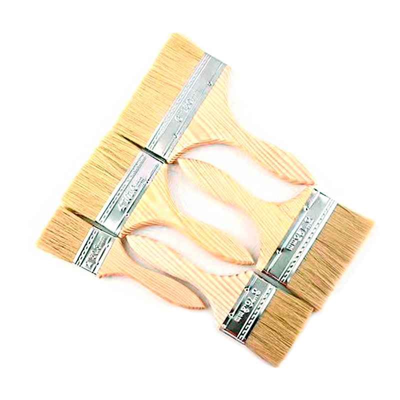 Cepillo genuino Cepillo de barbacoa con mango de madera de 3 pulgadas Cepillo Wenwan de melena Cepillo industrial de 2 pulgadas para eliminar el polvo y no perder el cabello