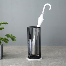 北欧家用门口创意金属雨伞架客厅收纳神器落地酒店大堂商用挂伞桶