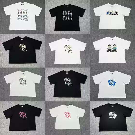 American fashion brand Mertra street hip-hop colorful butterfly print summer men's and women's loose casual short sleeved T-shirt