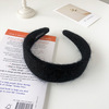 Plush retro demi-season headband, universal hair accessory to go out for face washing, hairpins, new collection