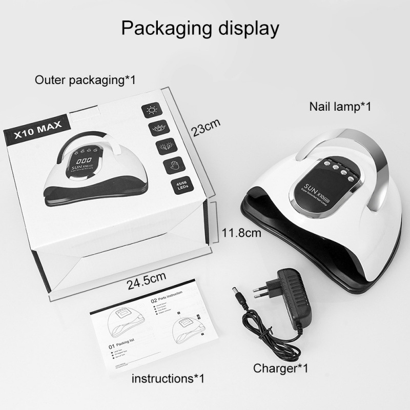 SUNX10MAX lámpara de uñas 220W lámpara de fototerapia de uñas lámpara led lámpara de uñas de alta potencia lámpara de uñas