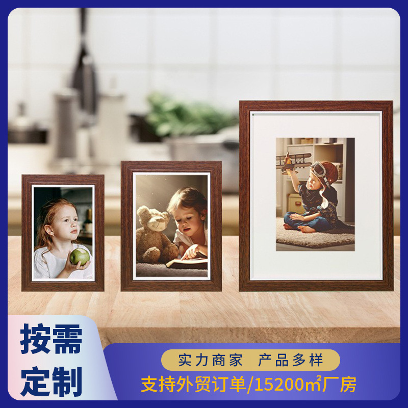 Photo Frame Customization 6-10inch Scandinavian Style Picture Frame Wooden A4 Photo Mounting Frame Empty Frame A3 Puzzle Frame Manufacturer Wholesale