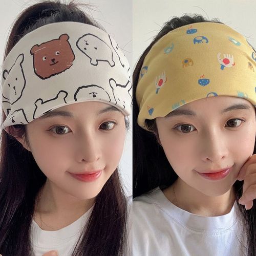 Stylish Postpartum Headband, Cute Influencer Scarf Hat for Pregnant Women, Spring and Summer Breathable, Postpartum Wide Edge Maternity Sweat Absorbent Cotton
