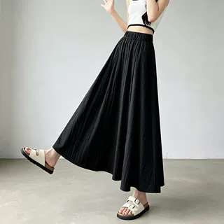 秋季加厚黑色裙子女2026新款高级感气质长裙山本裙小个子半身裙