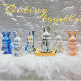 批发网红爱心暴力兔摆件客厅玄关电视柜房间轻奢餐边柜装饰品ins