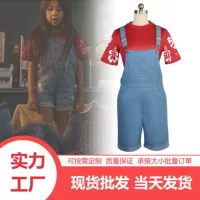 AliExpress новый Star Baby Sticy cos костюм Liro маленькая девочка фильм тот же джинсовые брюки