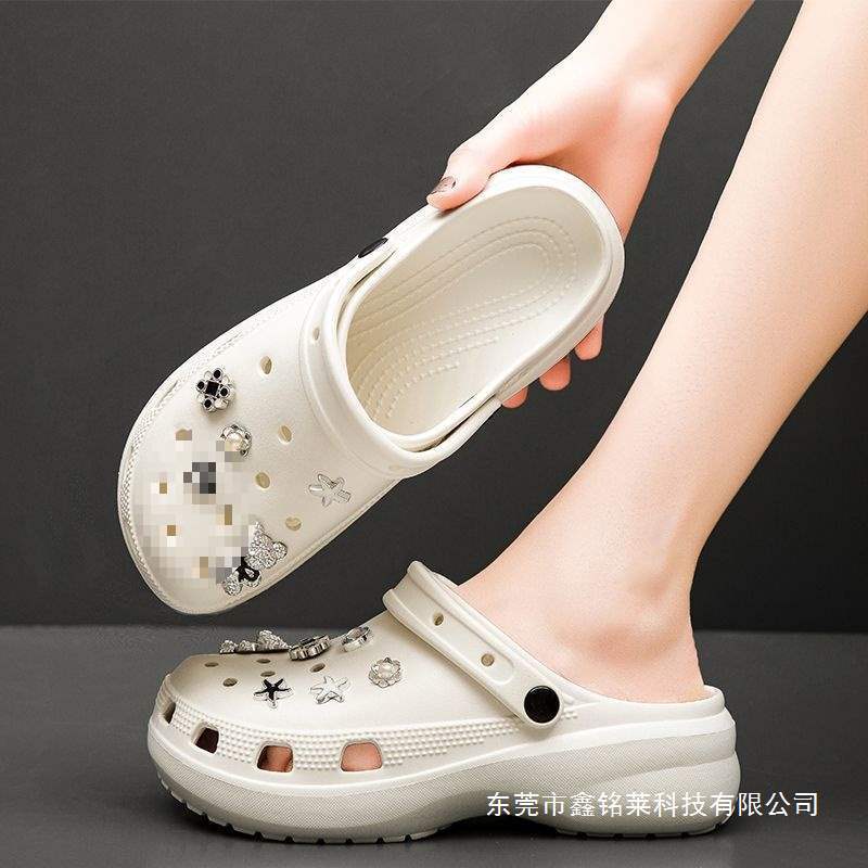 Yang Mi's Same Style Cloud-Shaped Shoes from the Show "Clouds Aspire for Life," Zhao Lusi's Clogs for Women, Thick-Soled Height-Increasing Sandals for Girls in Summer