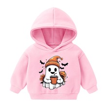 2025秋冬季新款儿童连帽卫衣中小童加绒套头运动休闲小外套上衣