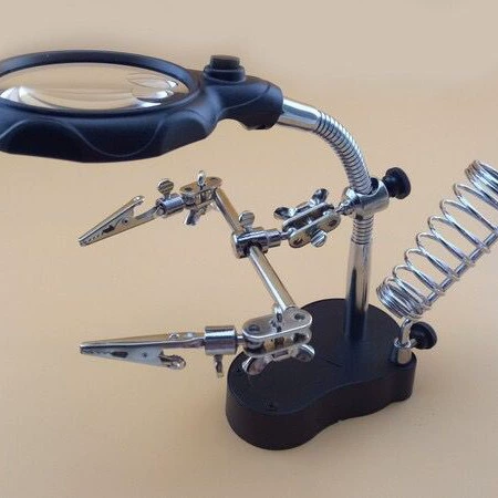 Заводская цена, прямые продажи, многофункциональная паяльная станция, подставка для паяльника, настольная подставка с легким зажимом для увеличительного стекла, увеличительное стекло