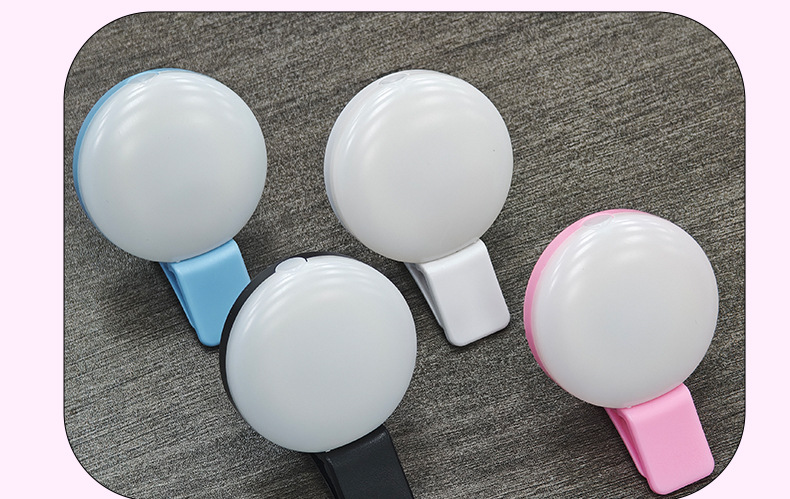 Mini Q dolgu ışığı selfie cep telefonu dolgu ışığı LOGO LED flaşlı canlı yayın güzellik dolgu ışığı ile tasarlanabilir