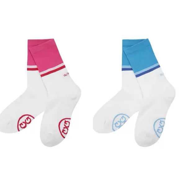 Korean Style Golf Socks for Men and Women, Autumn and Winter Pure Golf Mid-Calf Socks, Outdoor Sports Socks, Sweat-Absorbent and Odor-Resistant Women's Socks