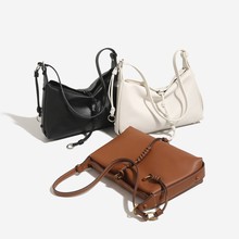 明星同款2025新款回声hobo包植鞣皮质感女包单肩斜挎包腋下饺子包